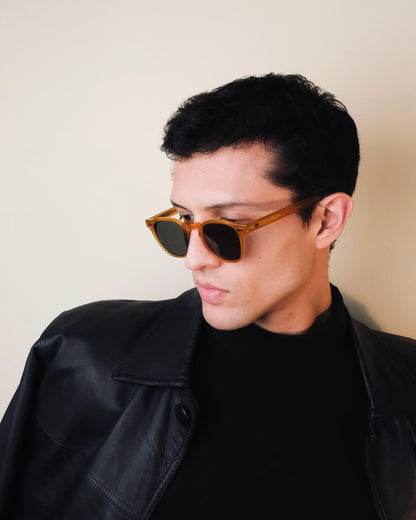 THE VINCENT | Vintage Amber & Green - NEVADA Eyewear