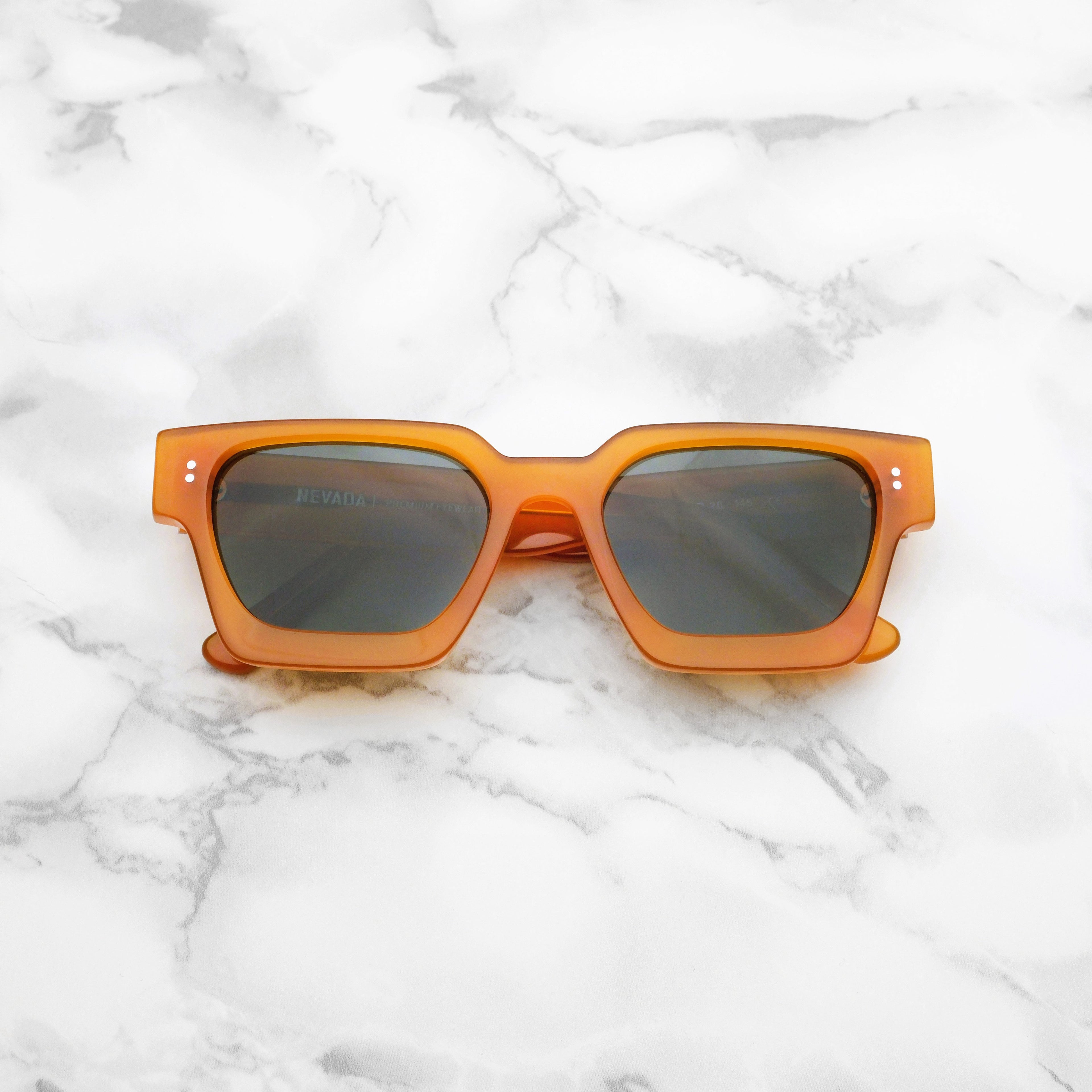 THE SILVER SQUARE | Vintage Amber & Green - NEVADA Eyewear